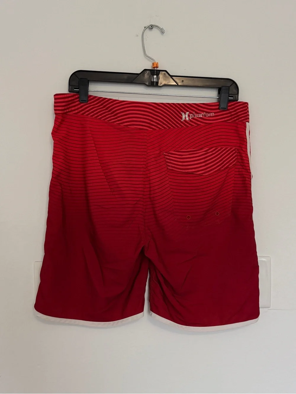 Hurley Red Swim Shorts with White Trim and USA Logos